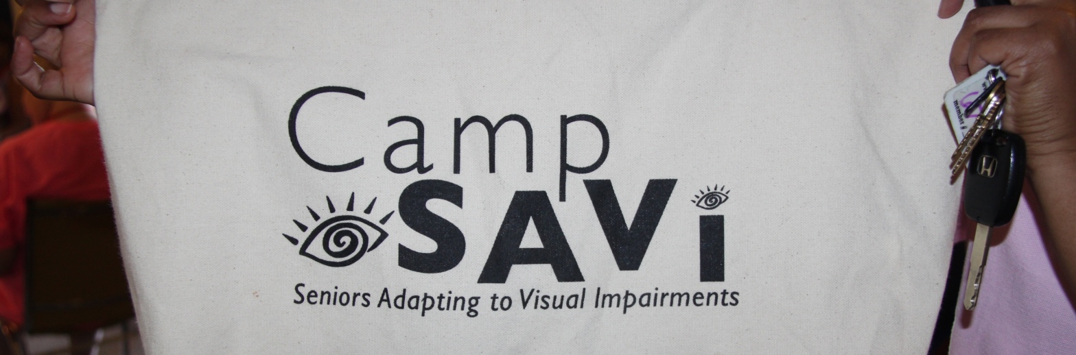 A photo of a Camp SAVI tote bag